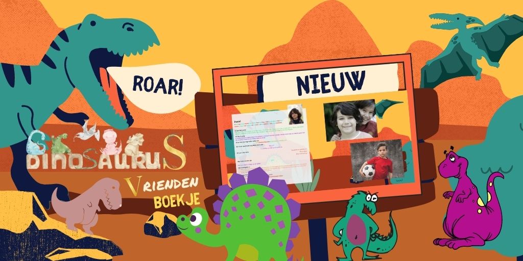 dino dinosaurus vriendenboekje online nieuw