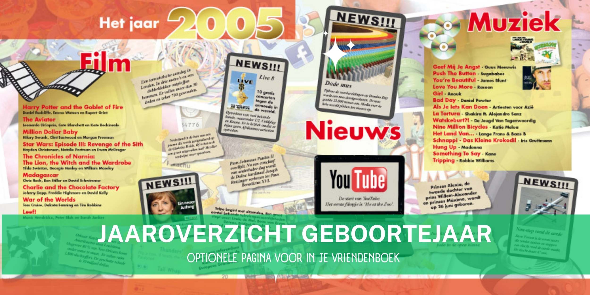 jaaroverzicht 2005 voor in vriendenboek