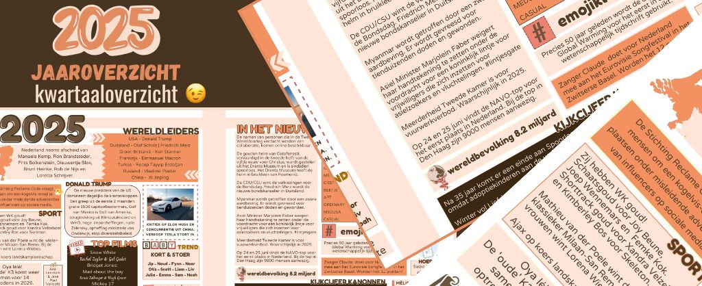 overzicht gebeurtenissen 2025