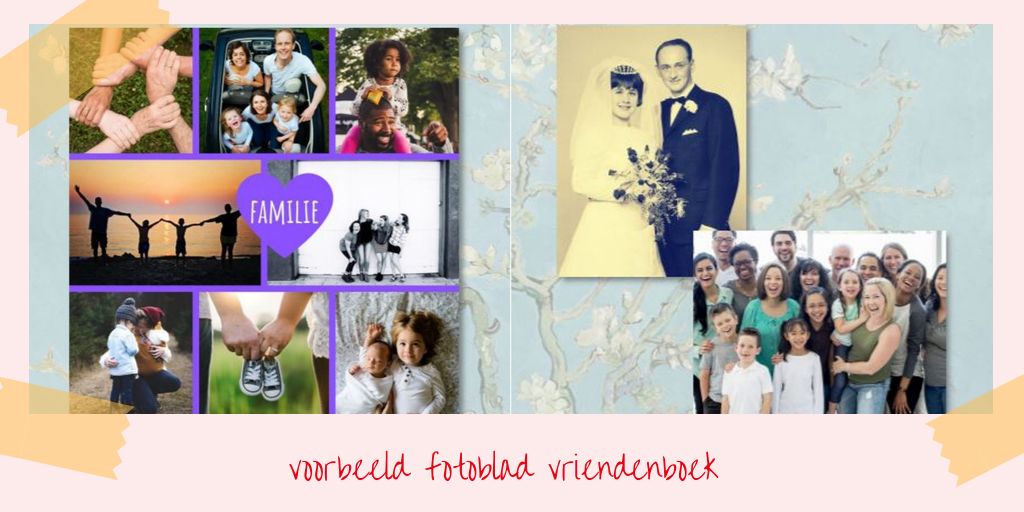 canva 12 voorbeeld fotoblad vriendenboek vriendenboekje