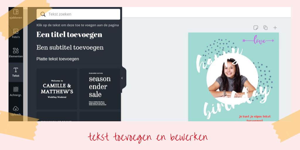 canva 6 tekst toevoegen en bewerken