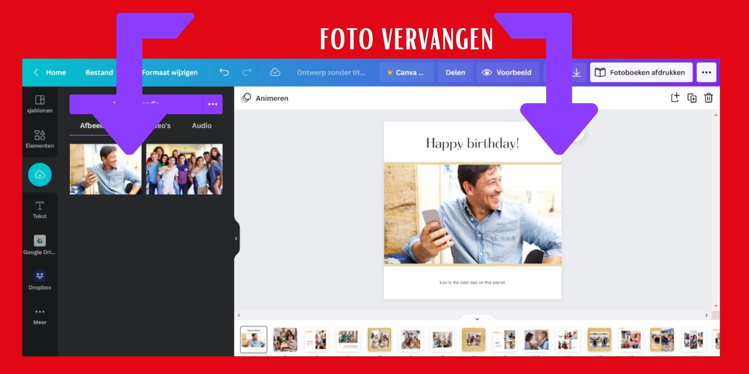 9 foto vervangen