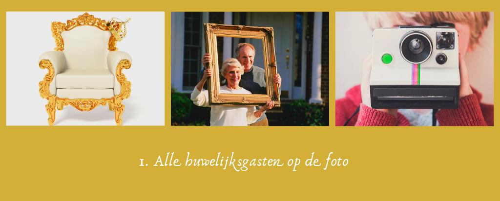 ideen feest gouden huwelijk fotos gasten