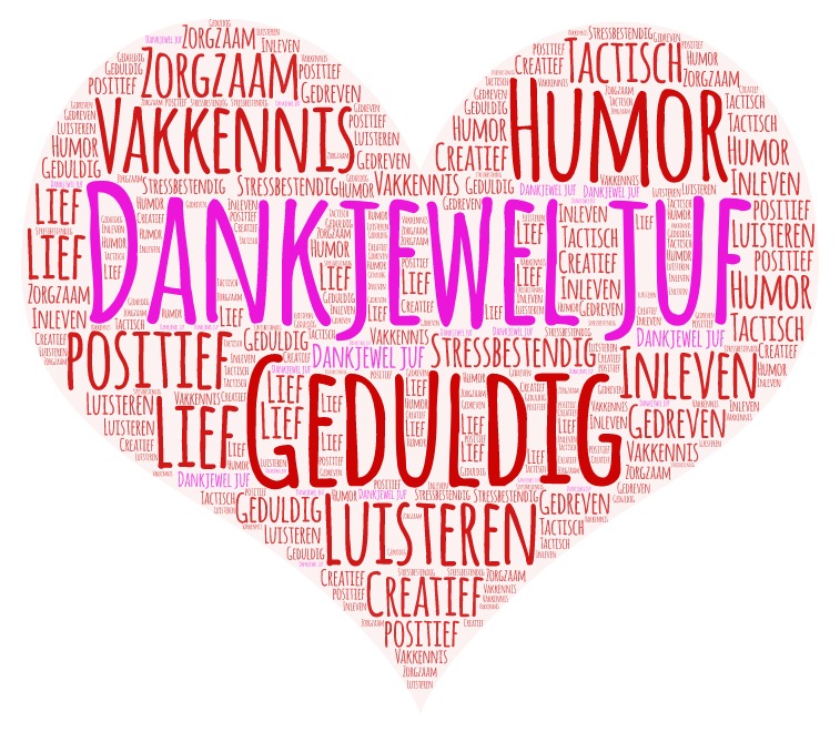 woordwolk wordcloud namen groep 8 vriendenboekje afscheidsboek