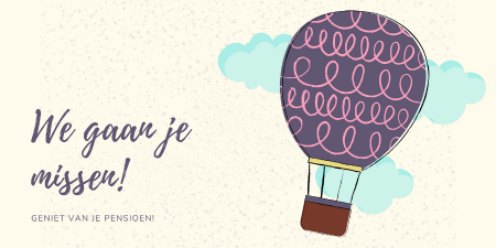 pensioen we gaan je missen