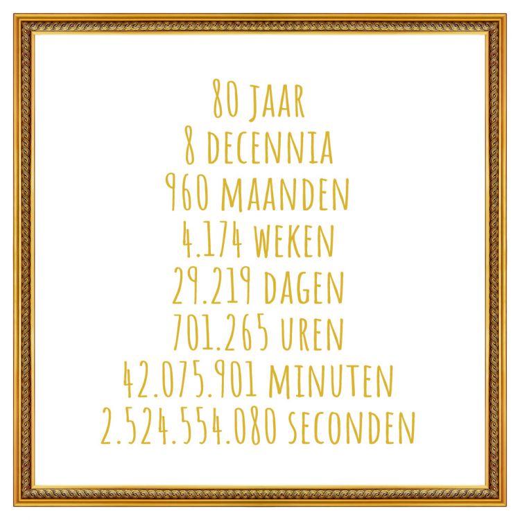 80 jaar
