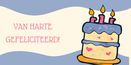verjaardag van harte gefeliciteerd