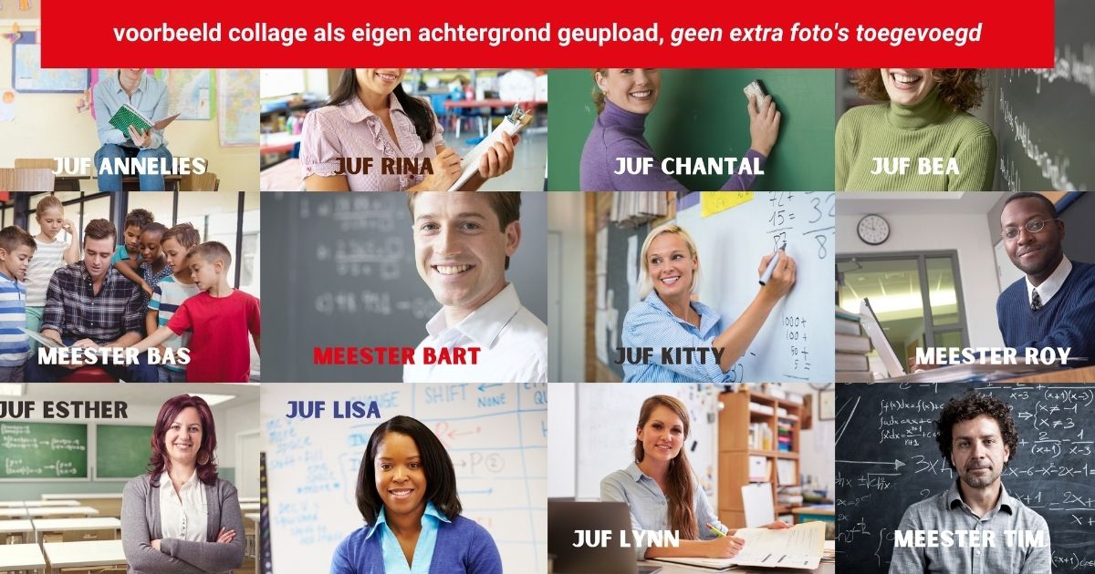 fotoblad voorbeeld collage