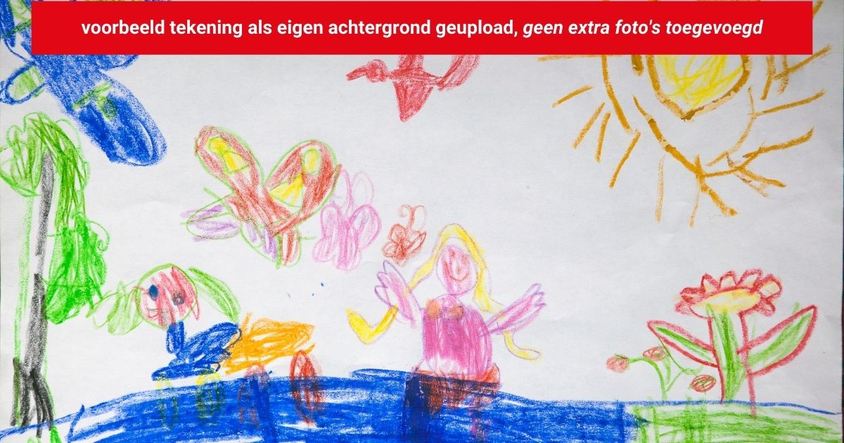 fotoblad voorbeeld tekening