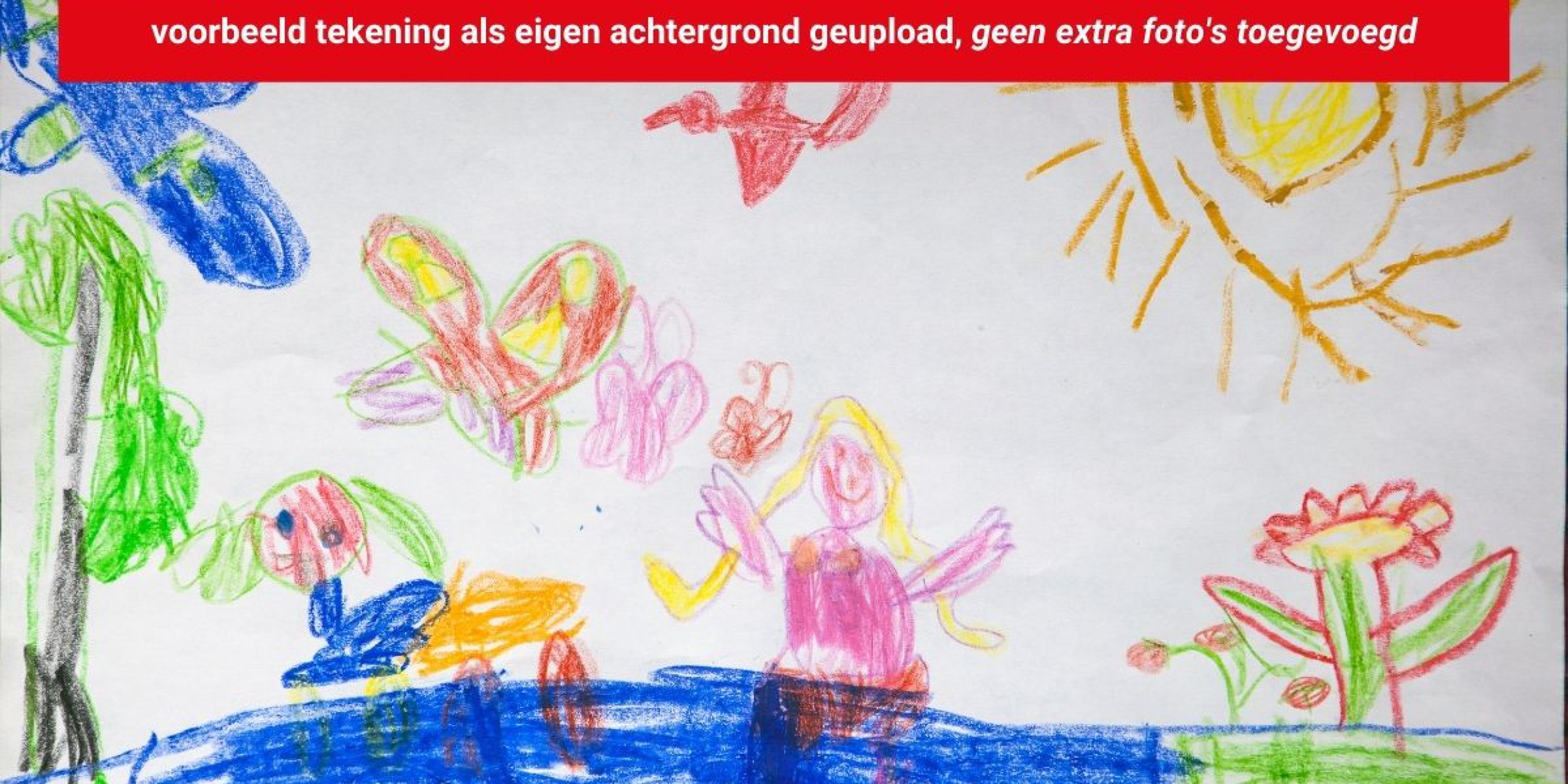 fotoblad voorbeeld tekening