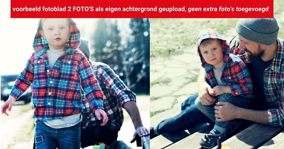 fotoblad voorbeeld twee losse fotos